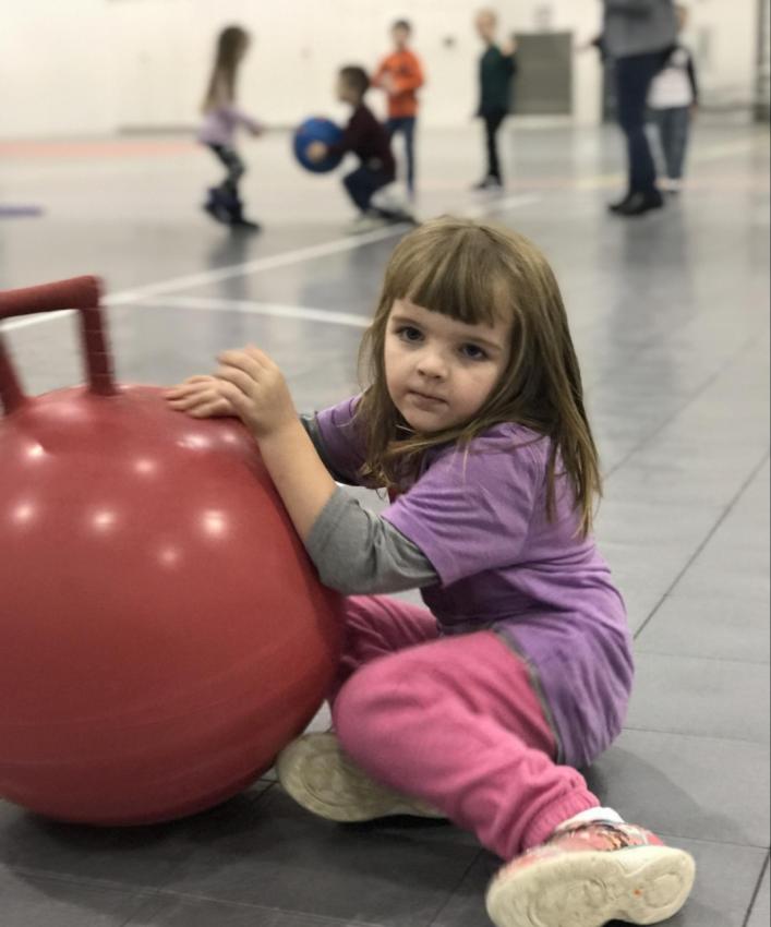 Playing in the gym
